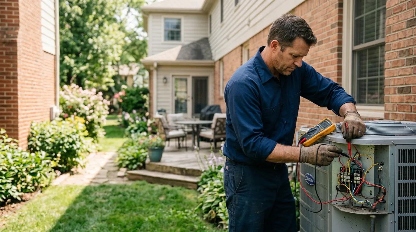 HVAC technician working near Washington, KS